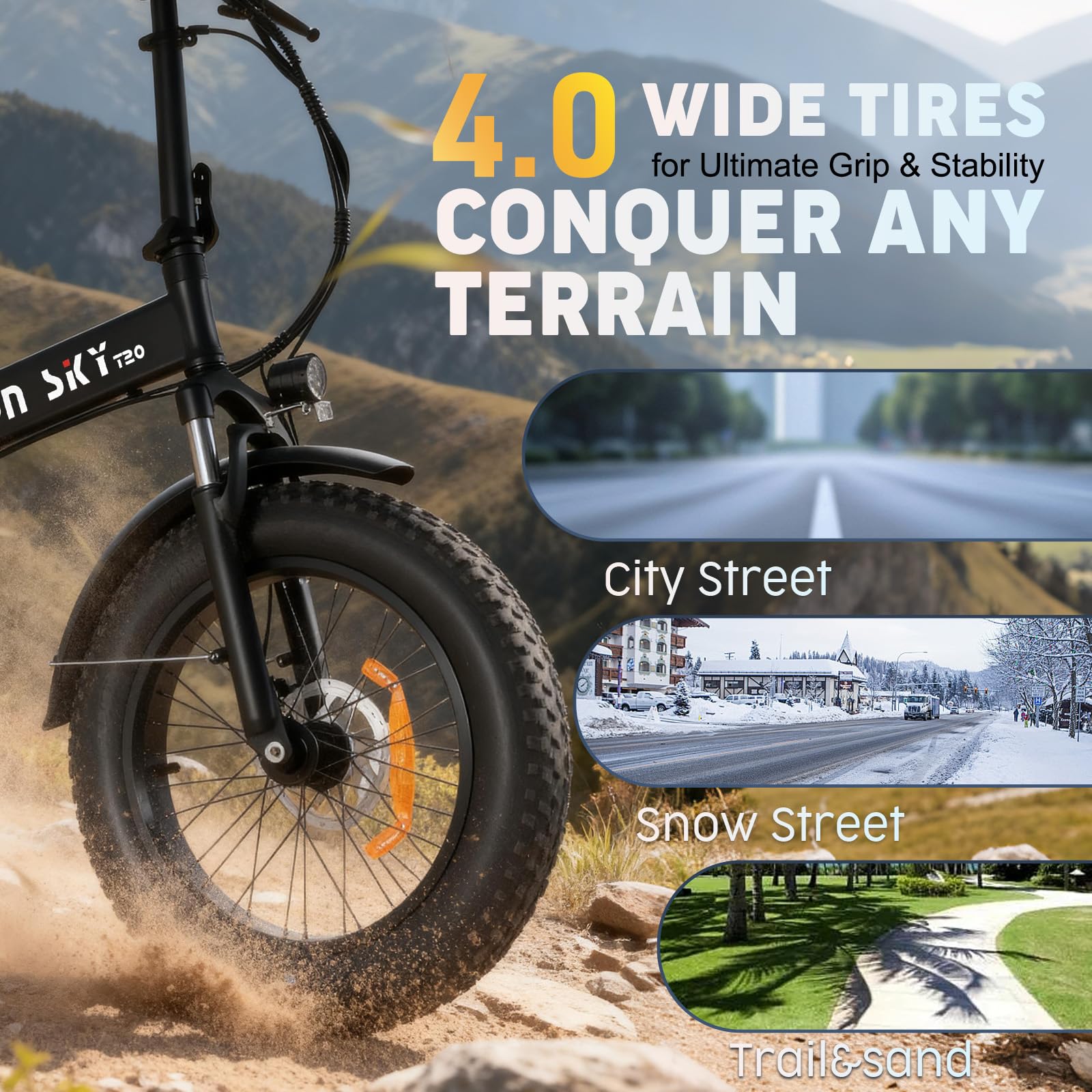Velo Electrique Homme，20 inch Velo Electrique Homme 48V 15.6Ah Batterie, Velo Pliant Adulte 7 Vitesses avec écran，25 km/h avec Moteur de 250 W