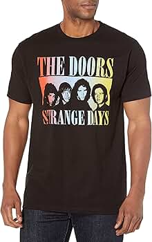 Amazon.com: The Doors Strange Days T-Shirt, Black, Small