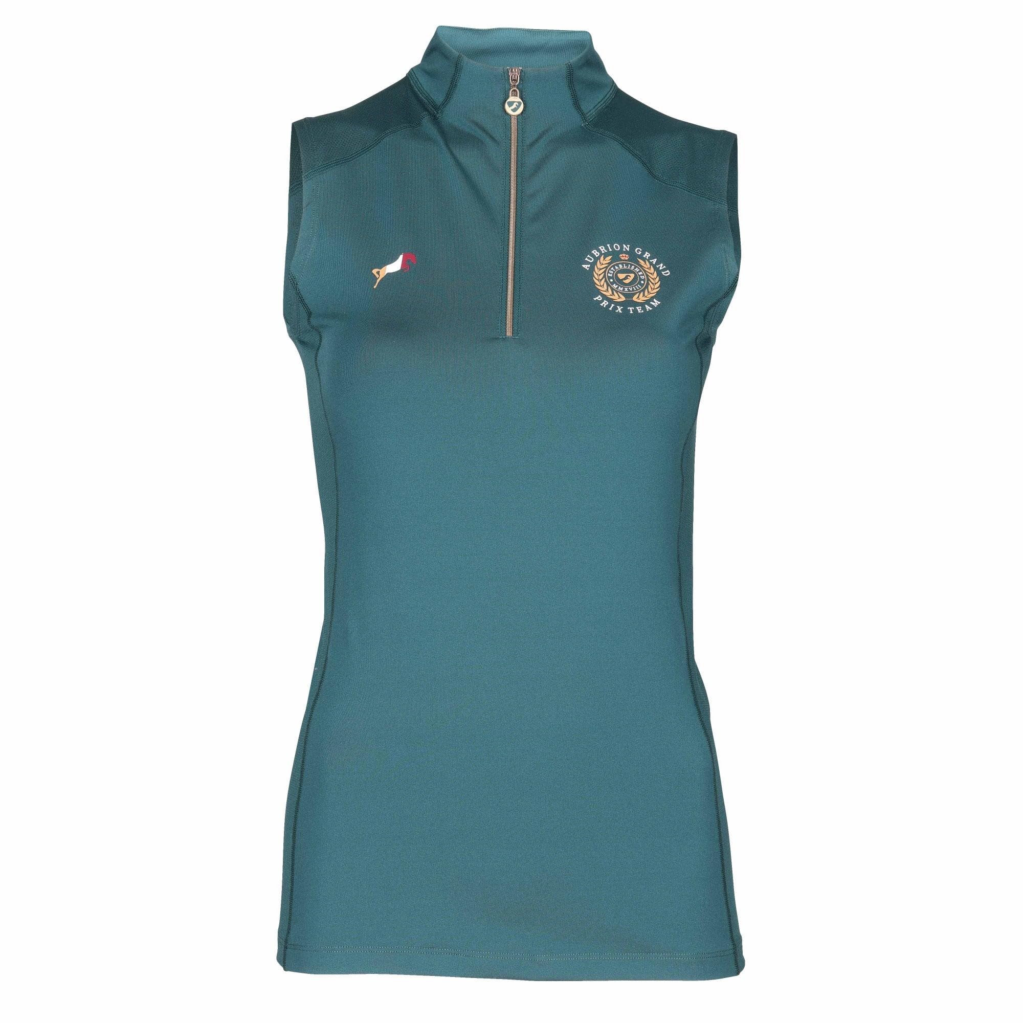 AubrionShires Team Womens Sleeveless Base Layer - Green