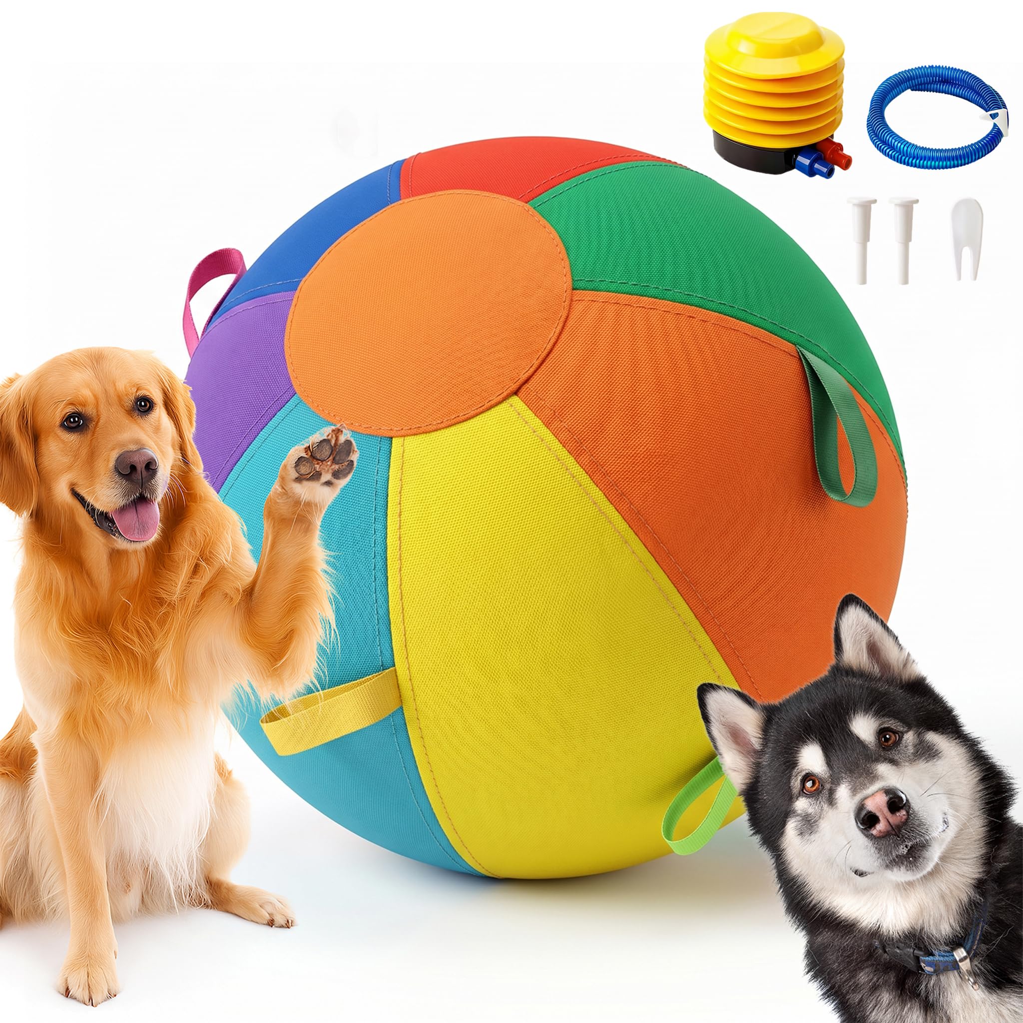 Photo 1 of Herding Ball for Dogs & Horses, 7-Color 10"/18"/22" Inflatable Training Toy