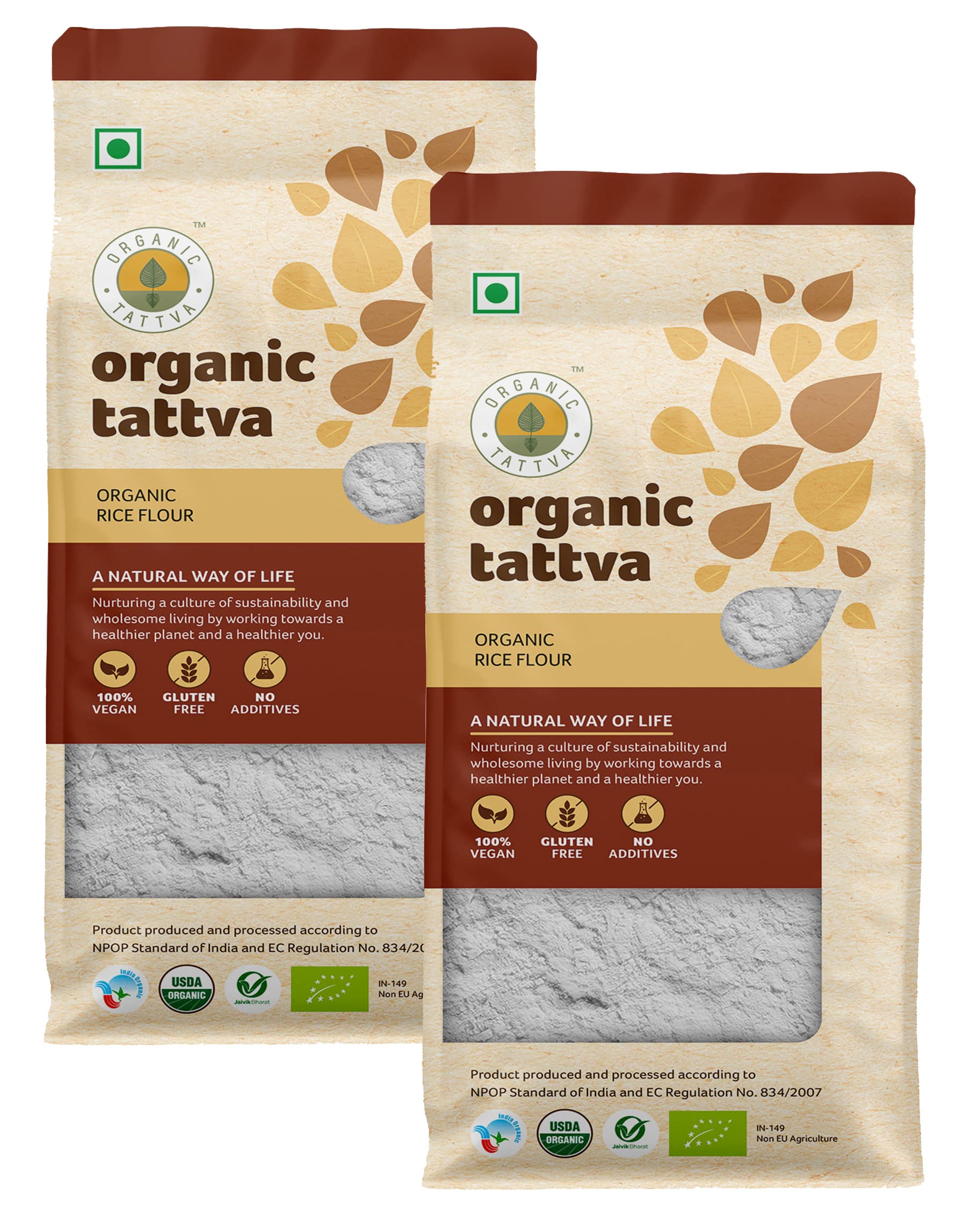 Organic Tattva, Organic Gluten Free Rice Flour/Atta, 500 Gram (Pack of 2)-image-16