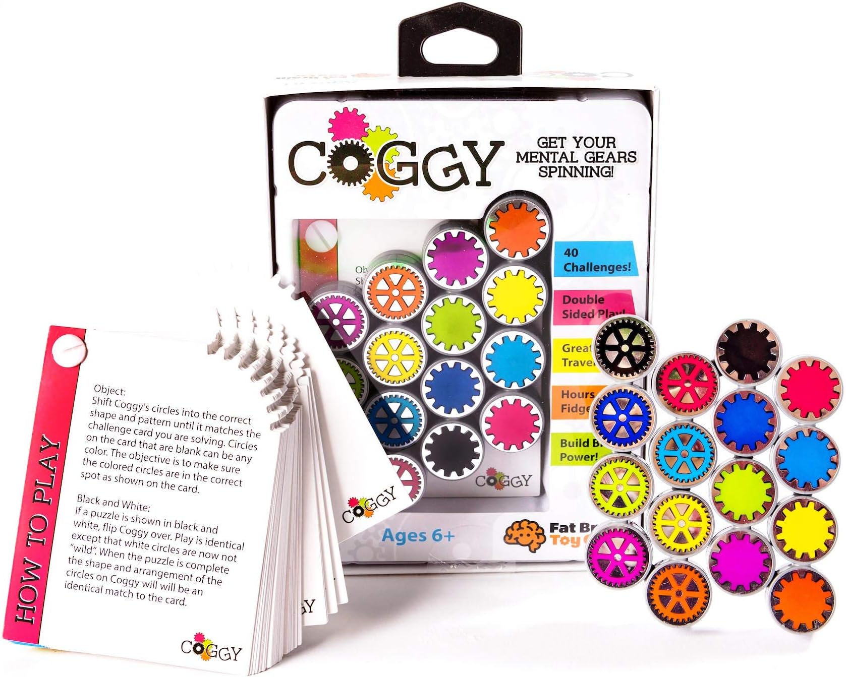 Coggy - Sensory Toys for Infants, Infant Development & Early Learning, Brain Teaser Puzzle Toy for Kids Ages 6+
