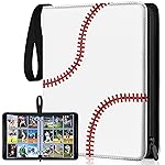 Trading Card Binder Album, PU Leather Baseball Card Binder with 900 Side Loading Pockets, Double Sided Pocket Zipper Card Binder for MTC, TCG, Game Cards, Sports Cards (Basketball)