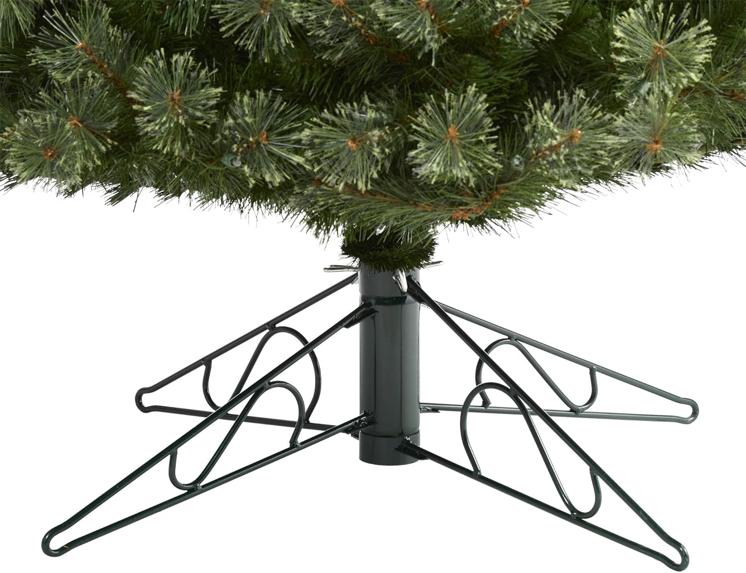 Nearly Natural 10ft. Cashmere Slim Artificial Christmas Tree with 750 Warm White Lights and 1908 Bendable Branches