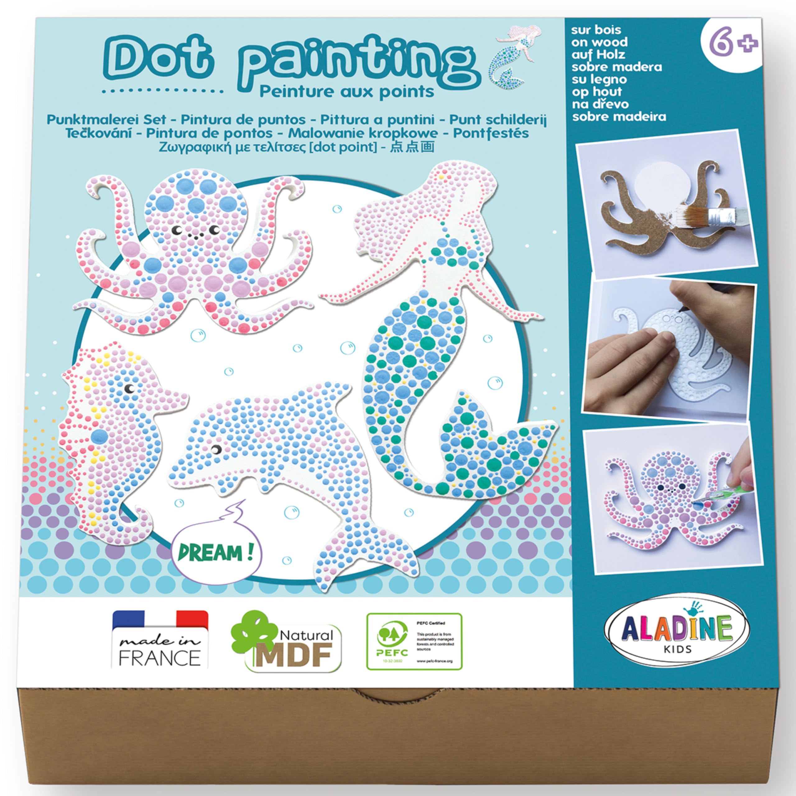 Aladine – Estuche de sirena, certificado PEFC 100%