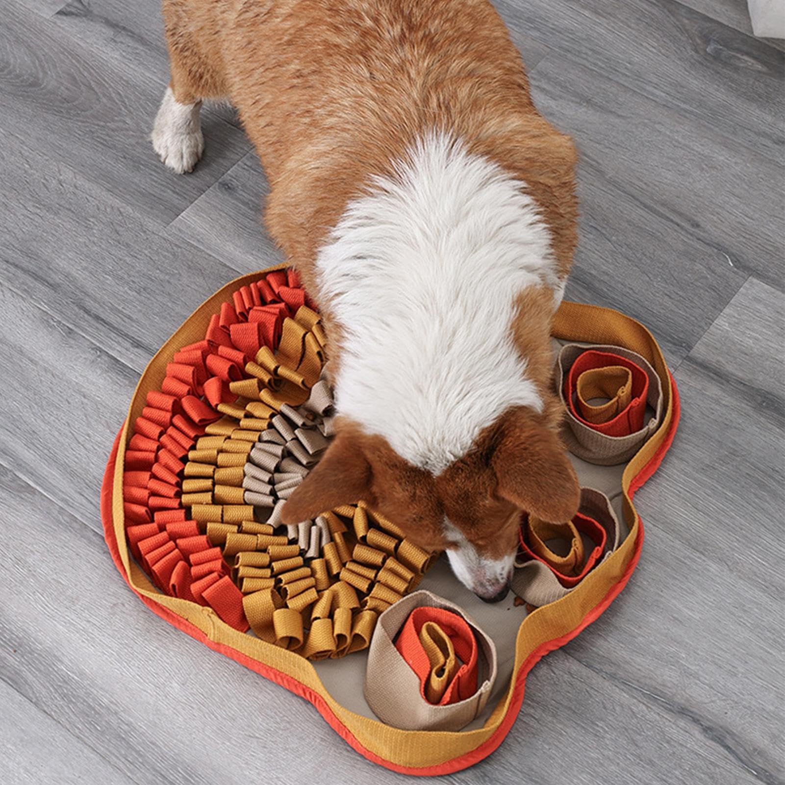 Tapis de Fouille pour Chiots Jouet D'Enrichissement De 48x48 Cm Qui | Tapis de Fouille Pour Intérieur Extérieur Salon Chiots Races Petites Moyenne