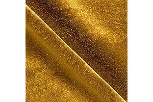 Stretch Velvet Knit Dark Gold Fabric By The Yard