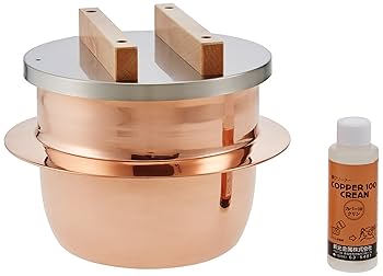 Amazon.co.jp : 新光堂 純銅製 炊飯釜 ごはんはどうだ! 5合釜