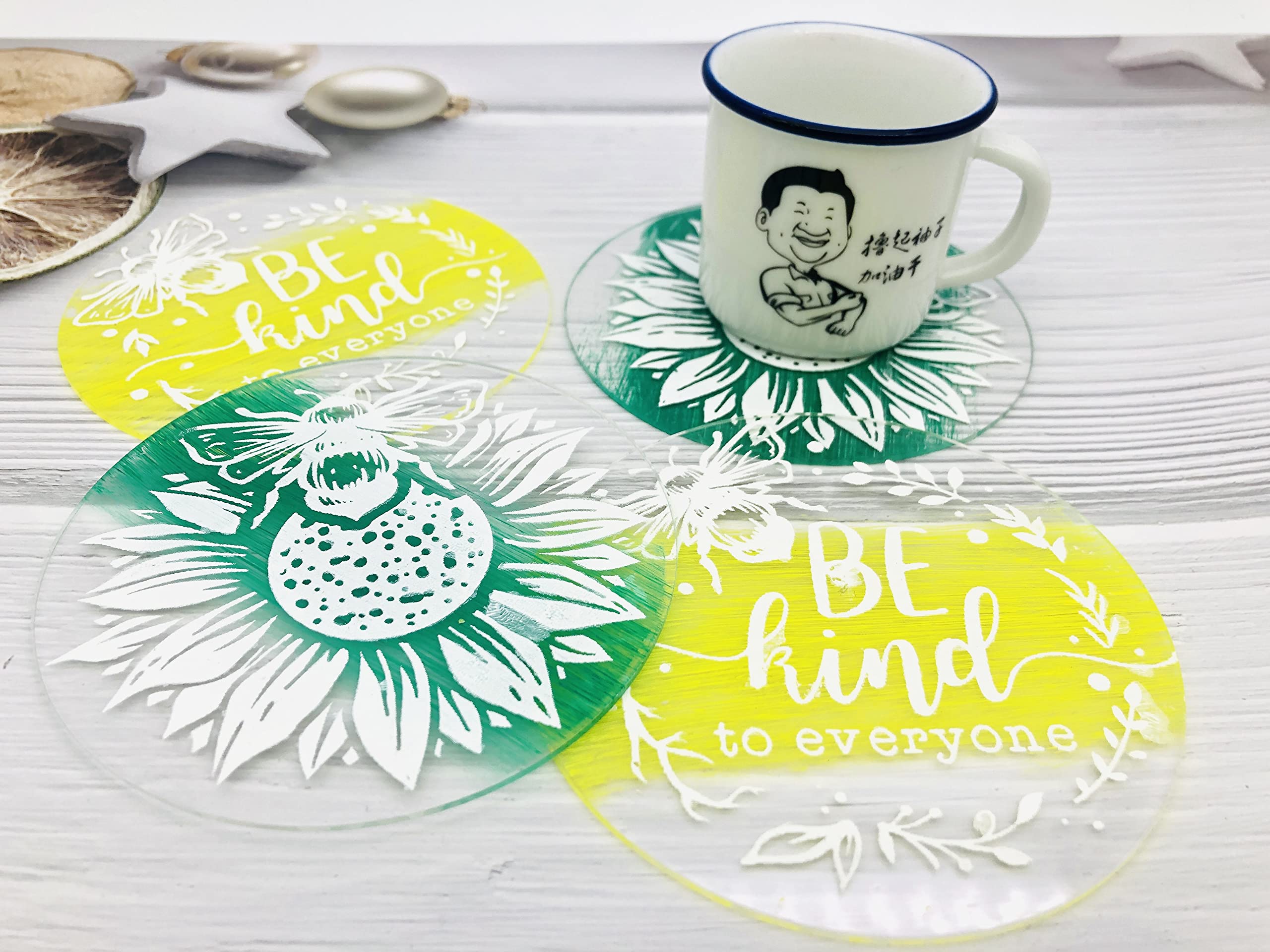 Amazon.co.jp: Alinacutle シルクスクリーンステンシル 再利用