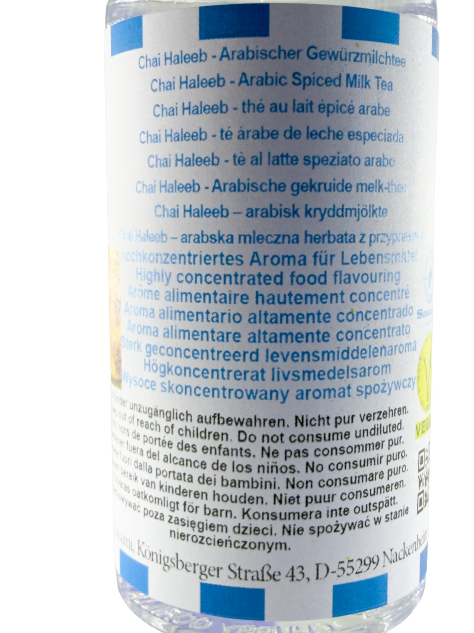 Chai Haleeb – arabska mleczna herbata z przyprawami aromat koncentrat – Wegański – Sasami – 100ml