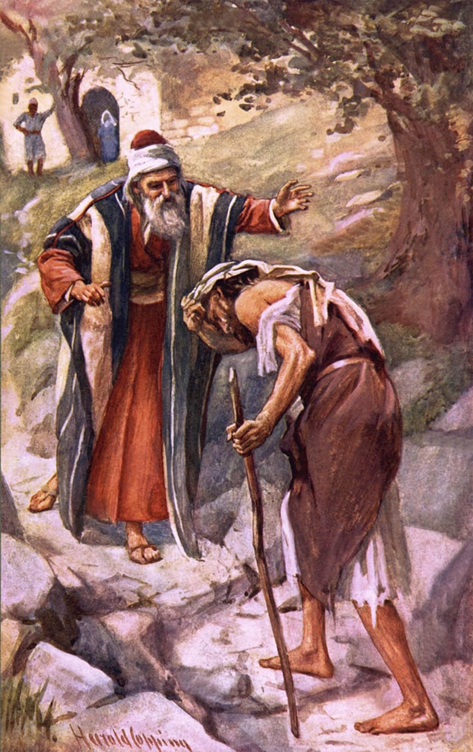 Posteriik No Frame Vintage Art Print Images Pictures Print The Prodigal Son By Harold Copping Modern Colour Posters For Office Home Decor 60X90cm