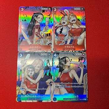 ワンピース　少女　4枚セット Amazon.co.jp: カード ワンピ ースカード コミパラ 風 4枚セット