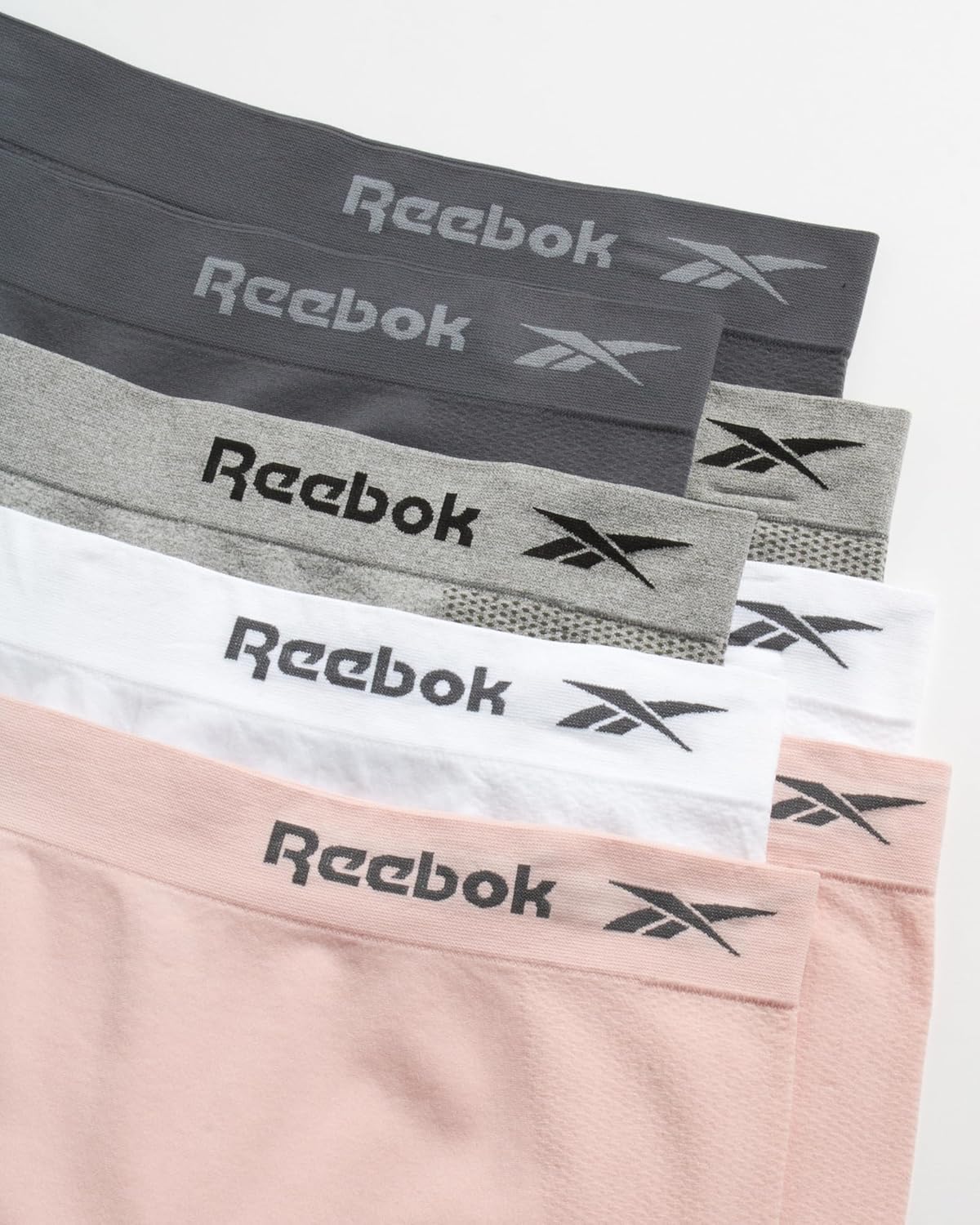 Reebok Womens Boyshorts Underwear - 8 Pack Soft Stretch 6" Inseam Long Leg Boyshort Panties Seamless Underwear for Women - Image 3