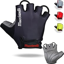 MACCIAVELLI Men's Women's Cycling Gloves – Mountain Bike Gloves – for Road and Mountain Bikes – Half Finger Cycling Gloves – Cycling Gloves