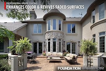 Armor AR350 Low Gloss Wet Look Concrete Sealer 5 Gallon - Professional Grade Color Enhancing Solvent Based Acrylic Sealer for Exterior Concrete and Pavers - 50 VOC