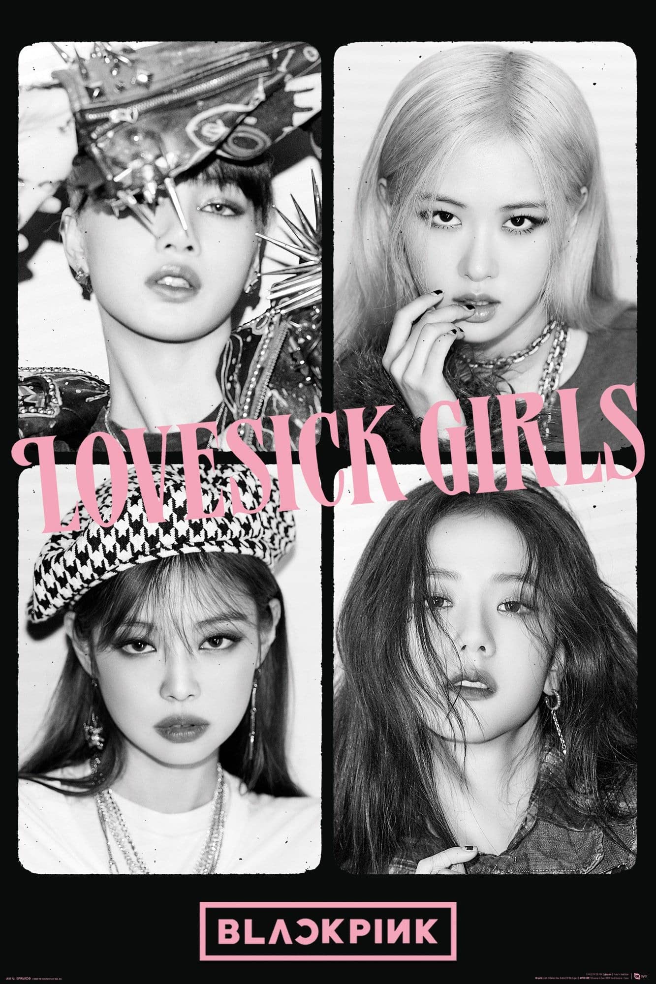Amazon.com: GB eye Black Pink lovesick girls Maxi Poster: Posters