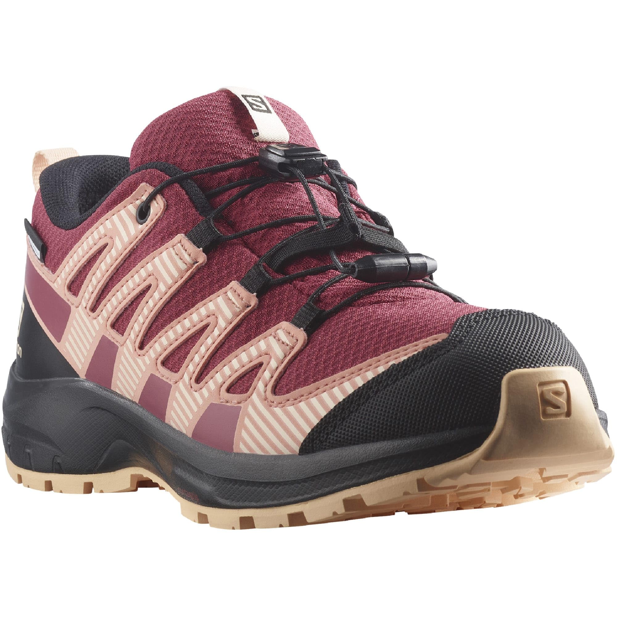 Salomon XA PRO V8 Climasalomon Waterproof Scarpe da Outdoor da Bambini, Calzata precisa, Grip su Tutti i Terreni, Look Sportivo, Earth Red, 32