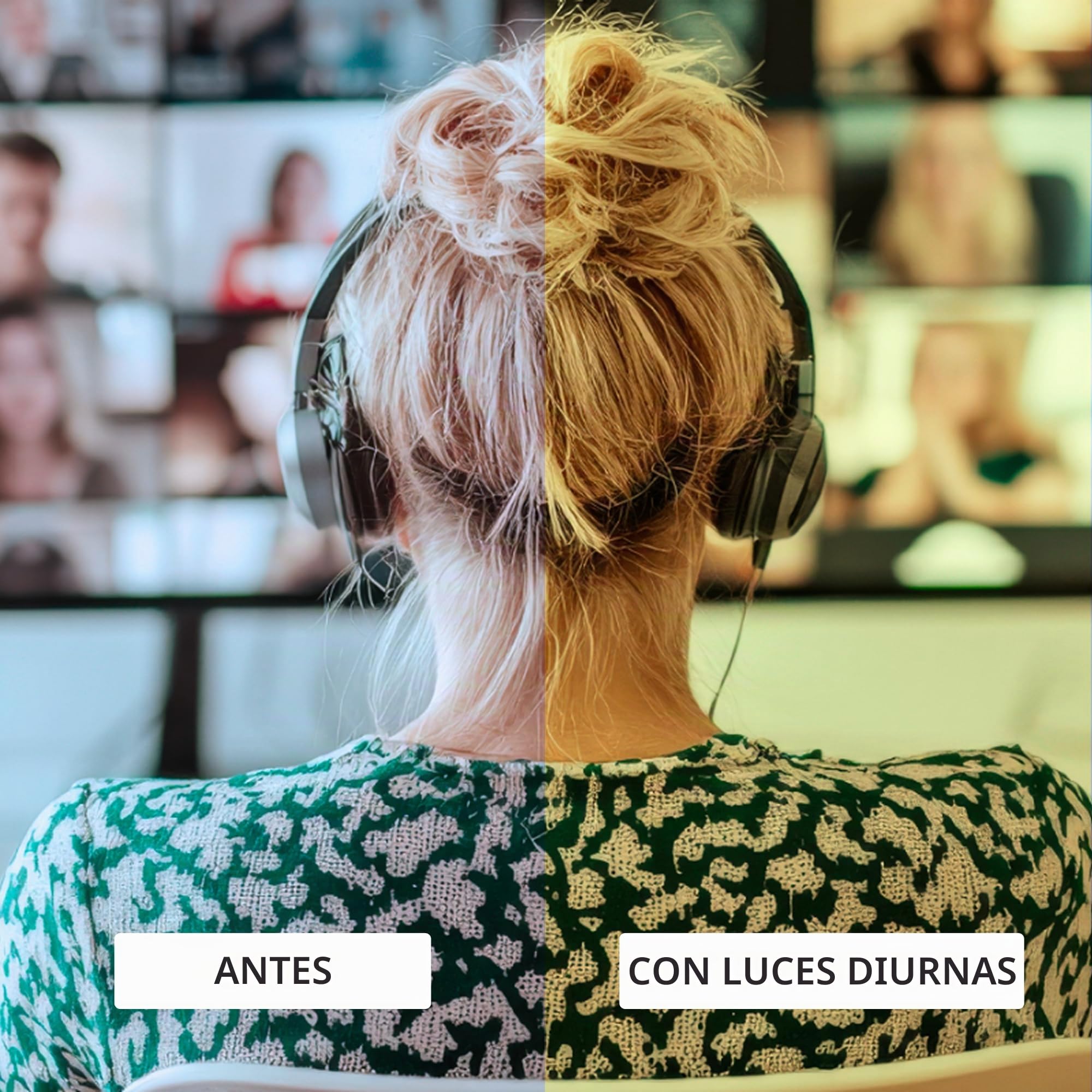 TrueDark by Dave Asprey | Daylights Elite | Gafas de luz azul para mujeres y hombres, lentes amarillas bloquean el 75% de la luz azul para uso intenso de pantalla diurna