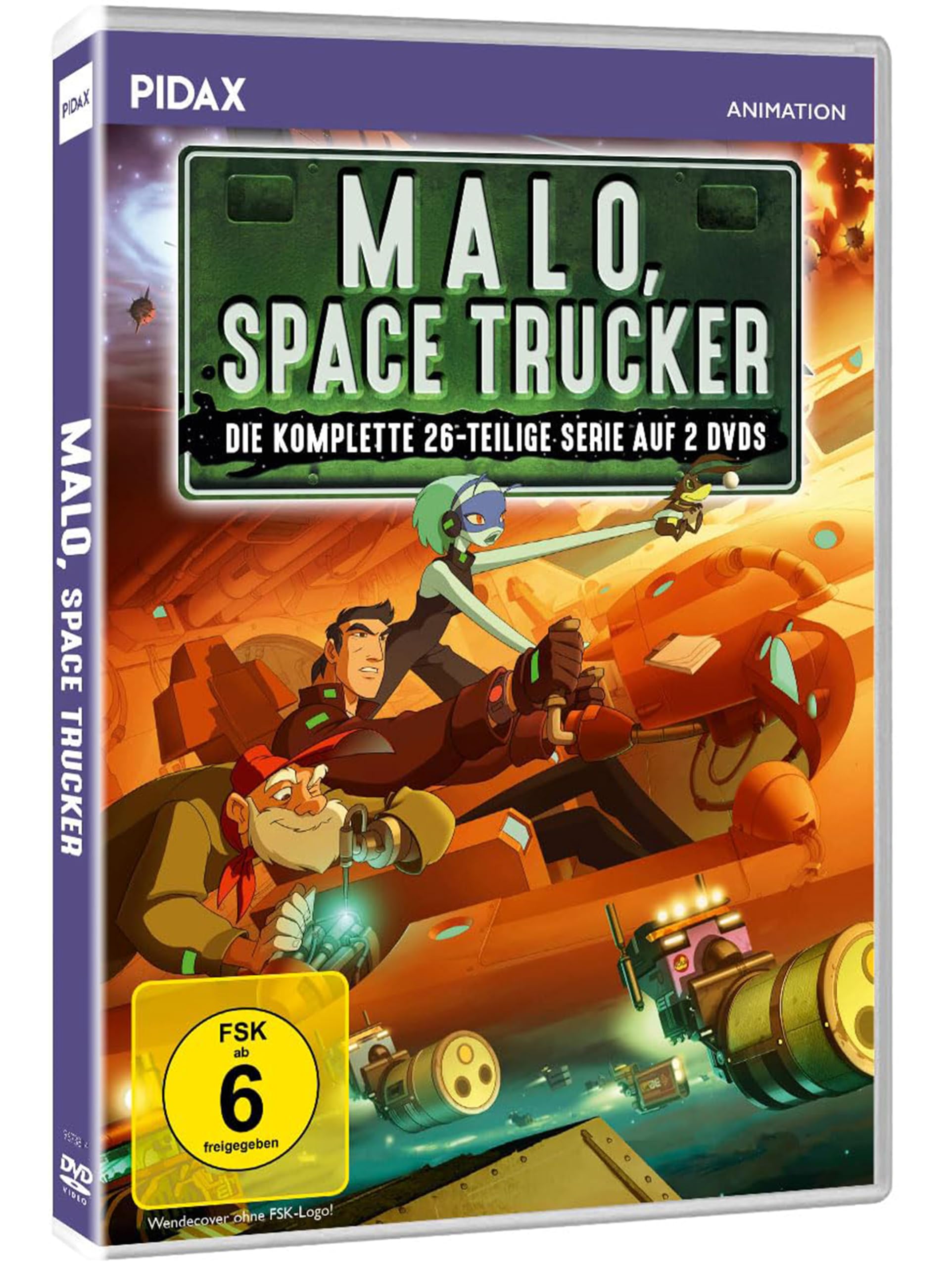 Malo, Space Trucker – Die kompletten 26 Episoden der kultigen Science-Fiction-Zeichentrickserie [2 DVDs]