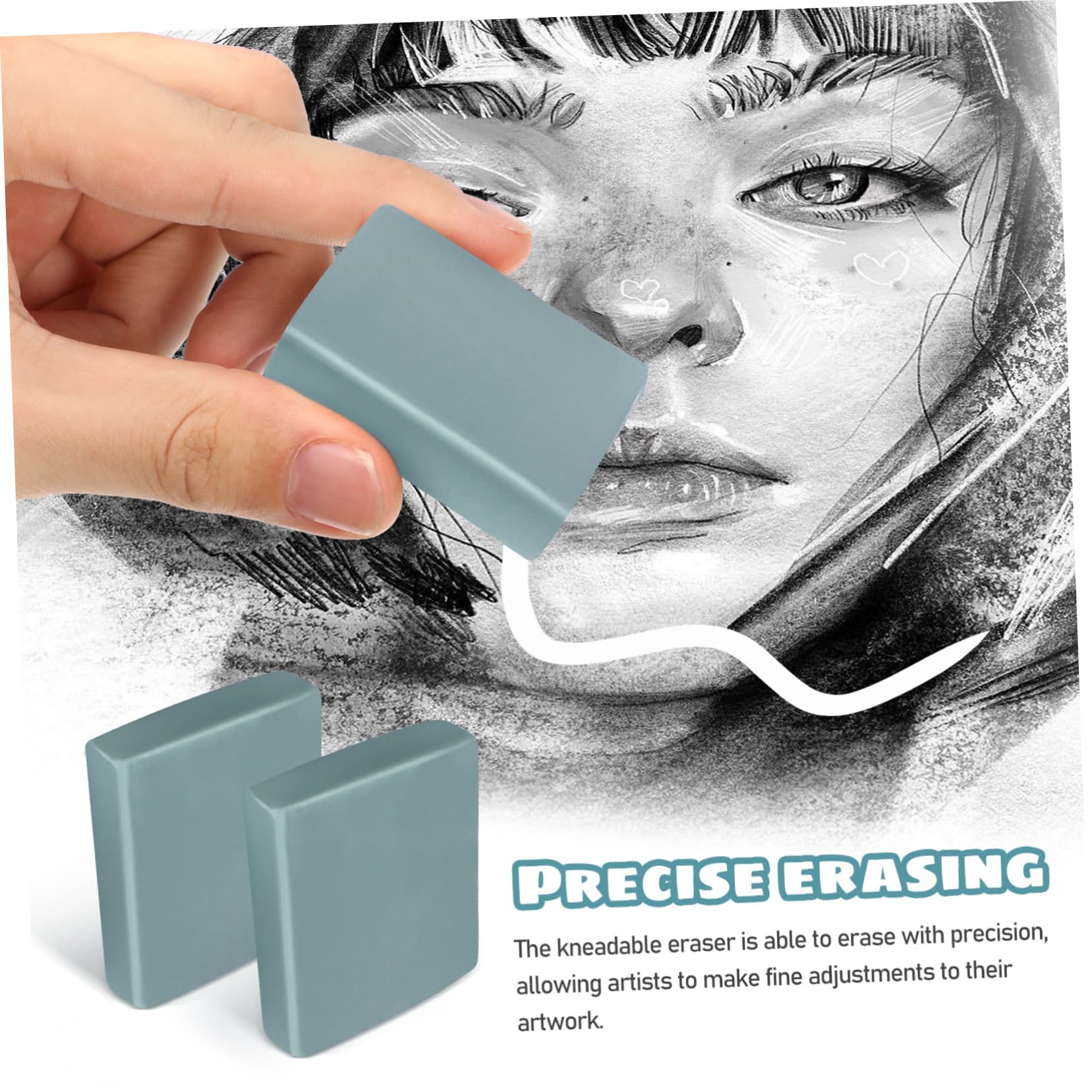jojofuny 5 Set Gomma Impastabile Gomme Artistiche Per Disegnare Strofinare Modellabile Disegno Piccolo Gomma Da Cancellare Per Disegnare Arte Plastilina Blue 12 Pezzi * 5