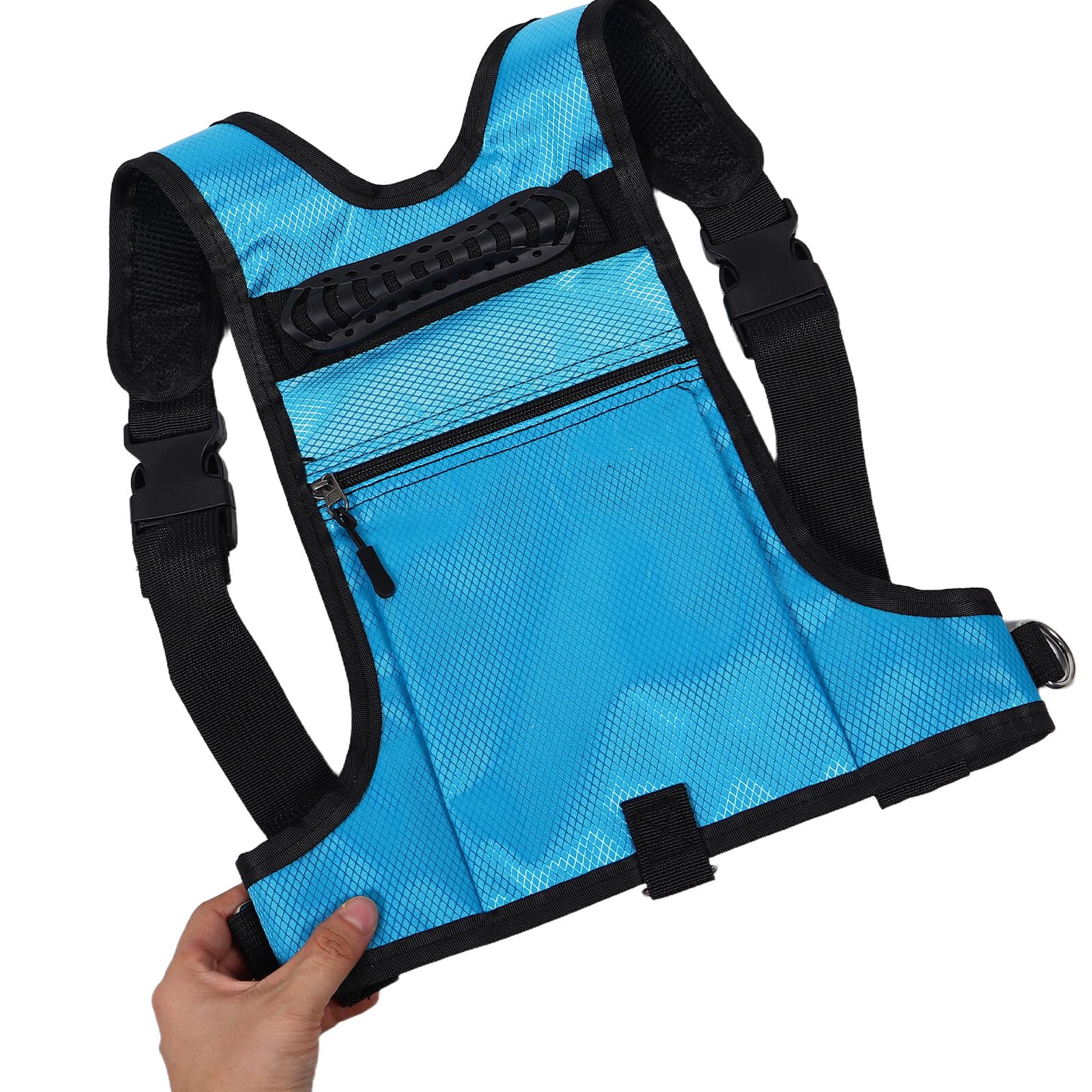 SUPVOX Imbracatura e Snowboard per Regolabile con Zaino Traspirante Rete Blu Cintura di Sicurezza per Apprendimento e Controllo Velocità Adatta per Pattinaggio e Sport Invernali