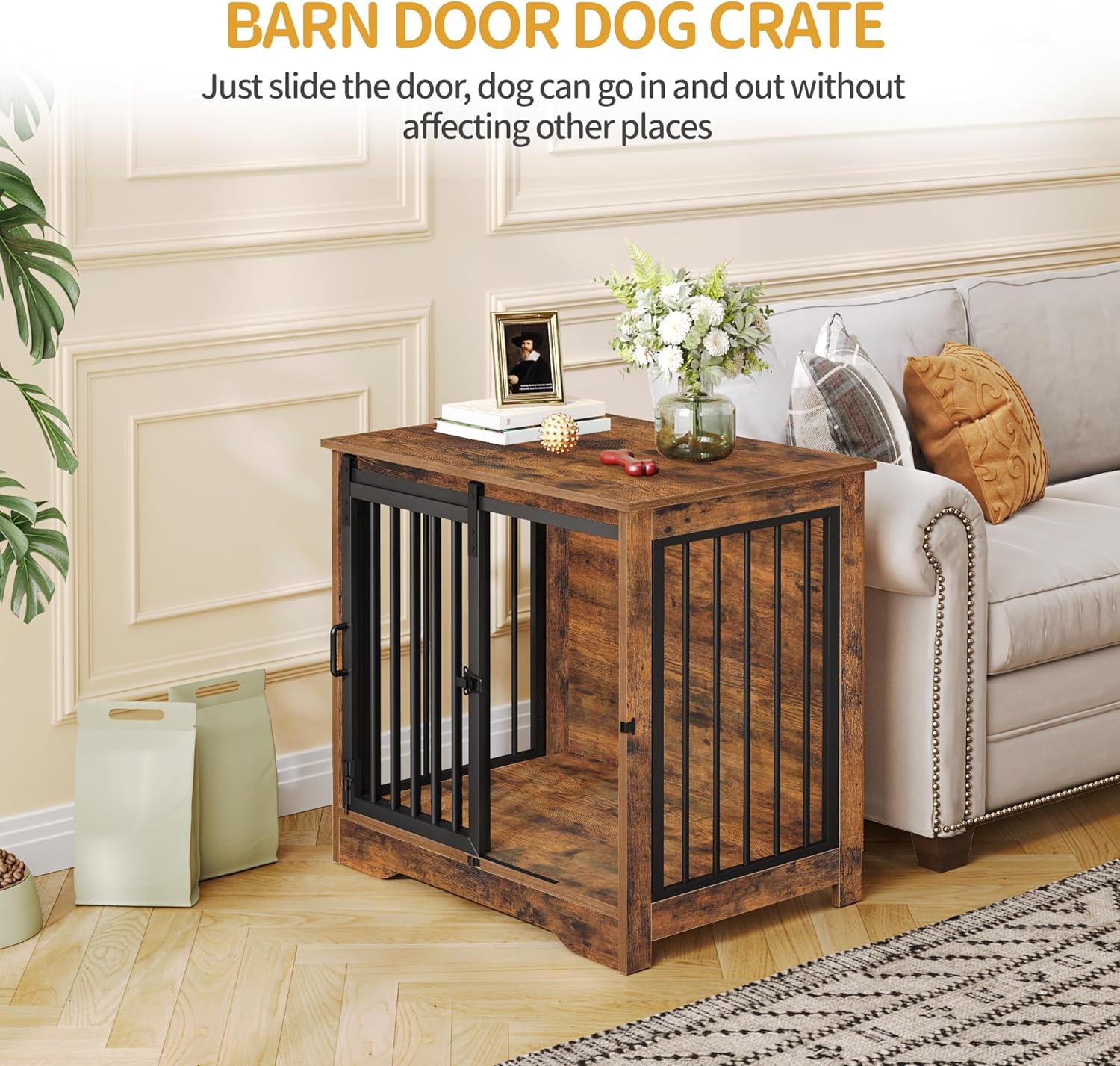 Stylish and Secure: The Ultimate 27.2" Dog Crate Furniture for Your Pet