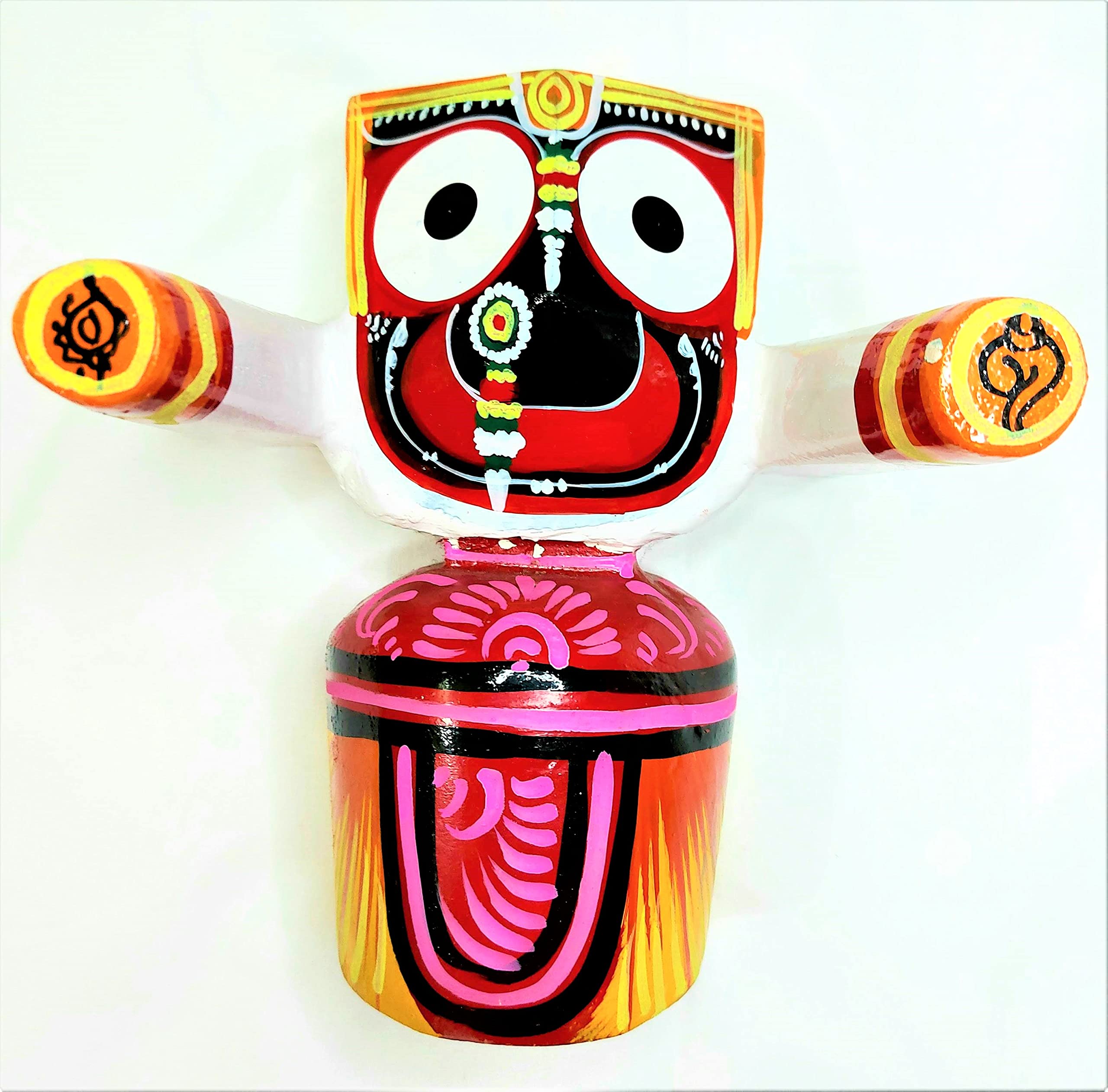 Wooden Hindu Idols - Jagannath, Balabhadra, Subhadra -3