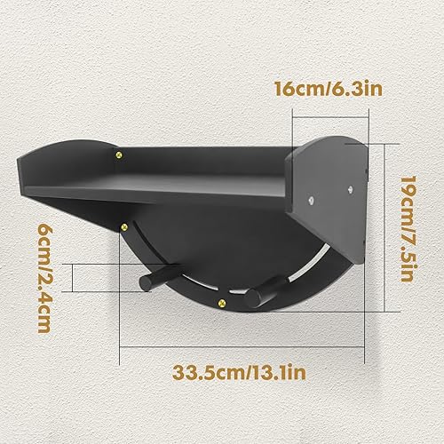 Miniatura 7 de Soporte para tabla de planchar para montaje en pared, soporte para tabla de planchar para organización de plancha y tabla de planchar con tabla de