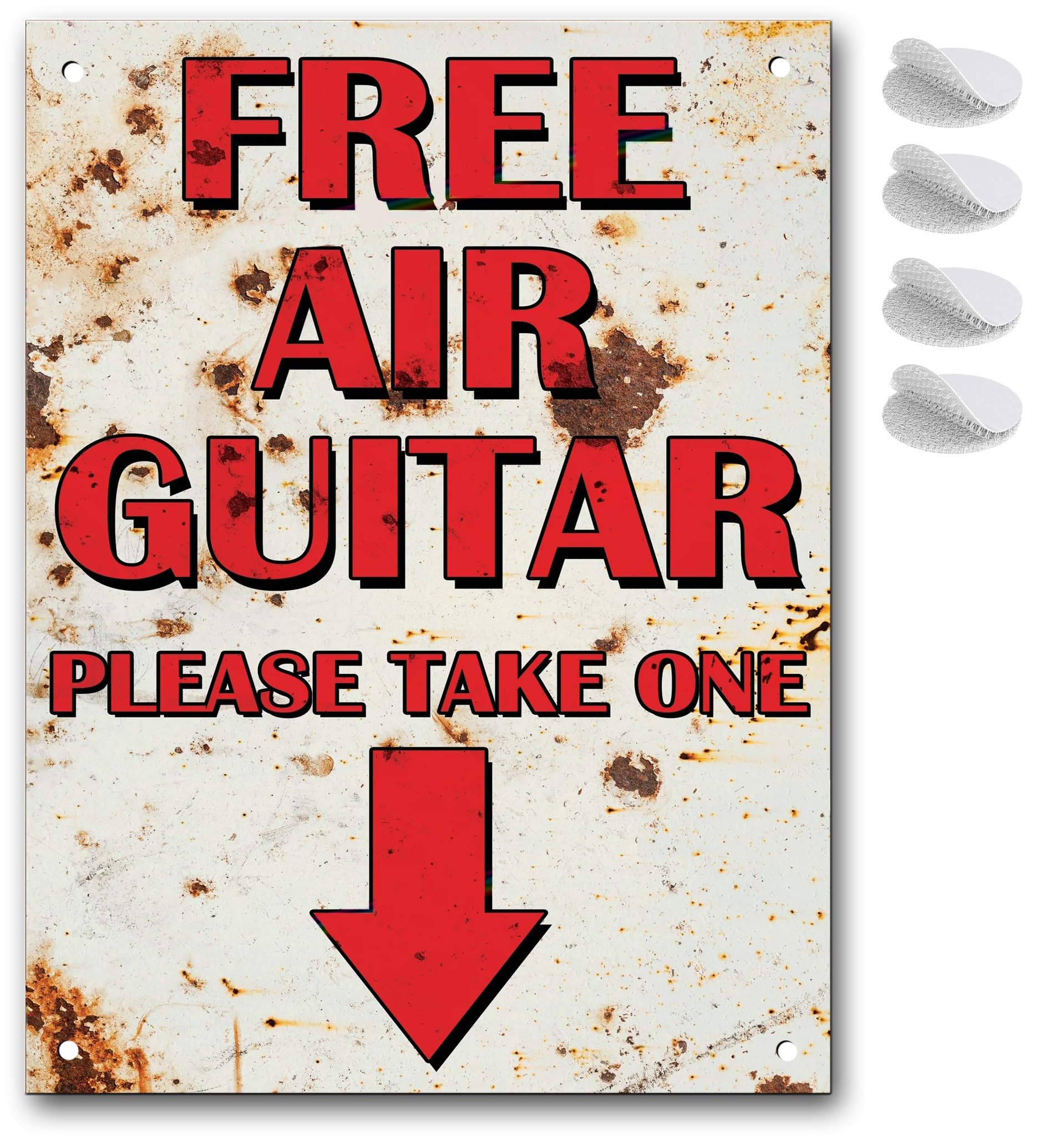 Swift Gift Men's Various Metal Signs Bar Accessories For Home Pub Or Man Cave Sign - Air Guitar Garden Bar Outdoor Funny Plaques Gifts For In Their Mancave