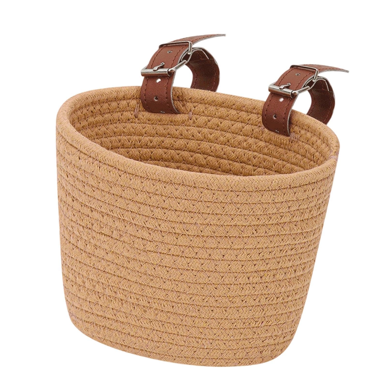 Bnf® Kids Bike Basket Tricycle Basket Bike Decoration for Children Picnic Outdoor Khaki|Sporting Goods|Cycling|Bicycle Accessories|Baskets-image-27