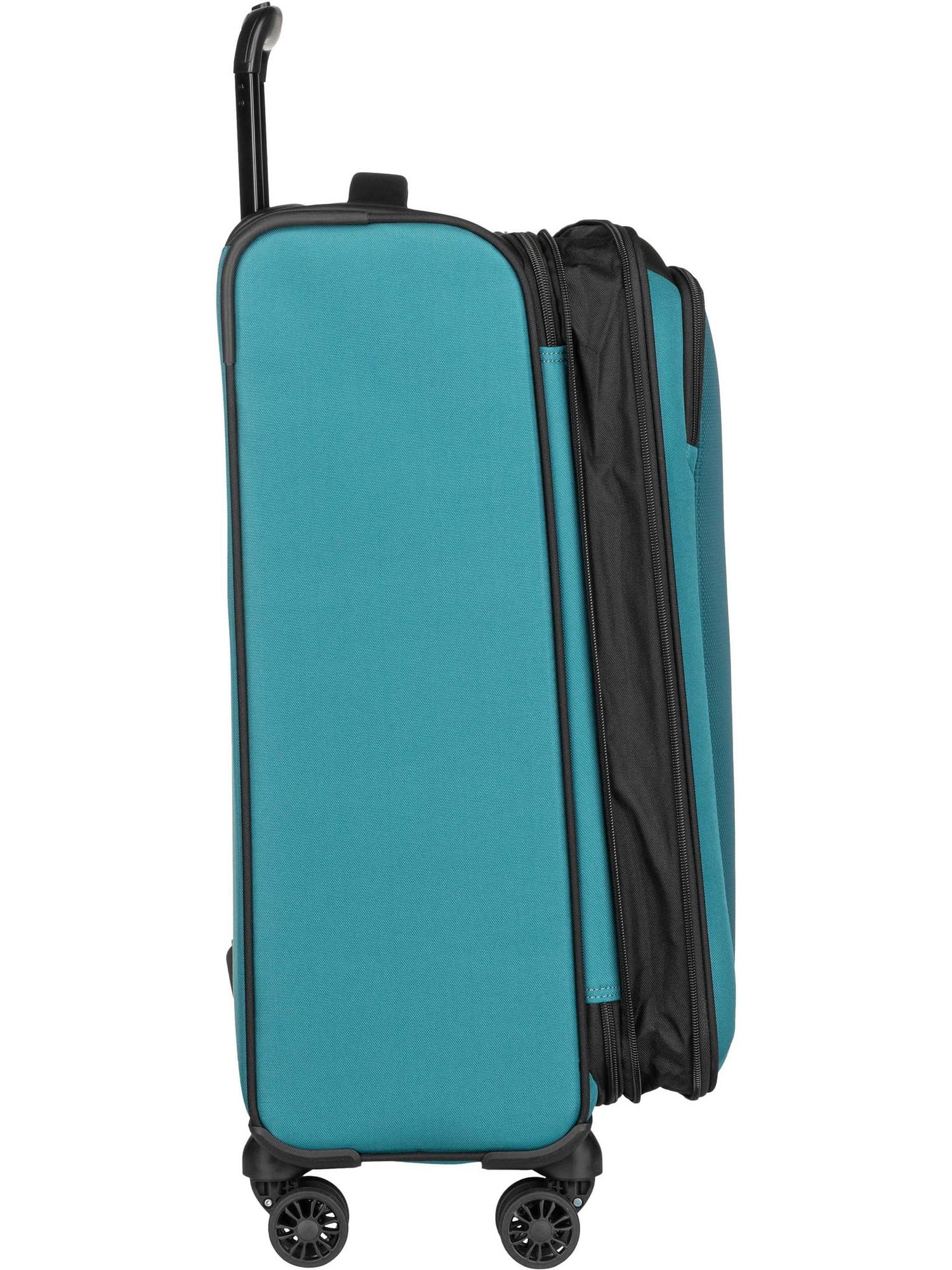 American Tourister Daring Dash - Spinner M, rozszerzalna walizka, 66,5 cm, 67/75 L, czarny/niebieski (czarny/niebieski)