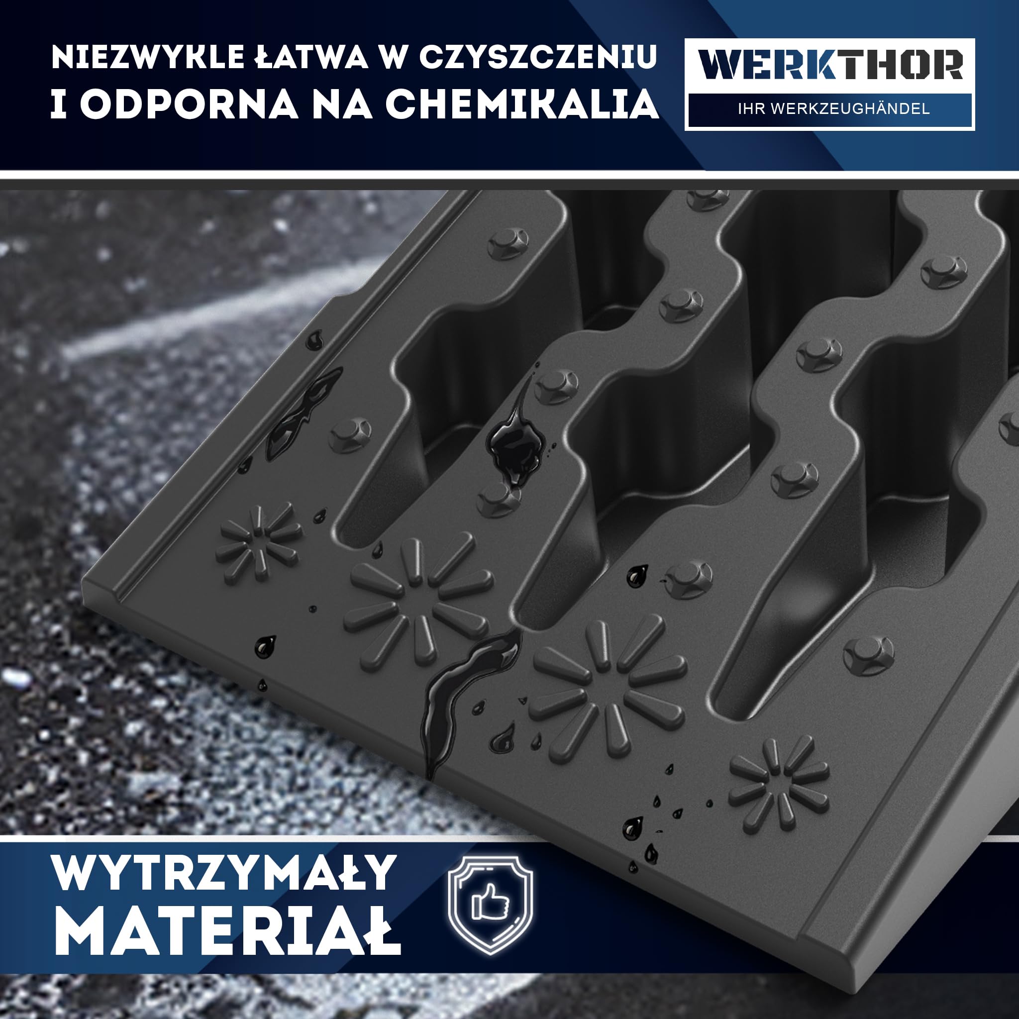 Rampa Załadunkowa WERKTHOR - [Zestaw 2] Rampa Załadunkowa Zapewniająca Maksymalną Przyczepność na Wszystkich Powierzchniach [<5t]