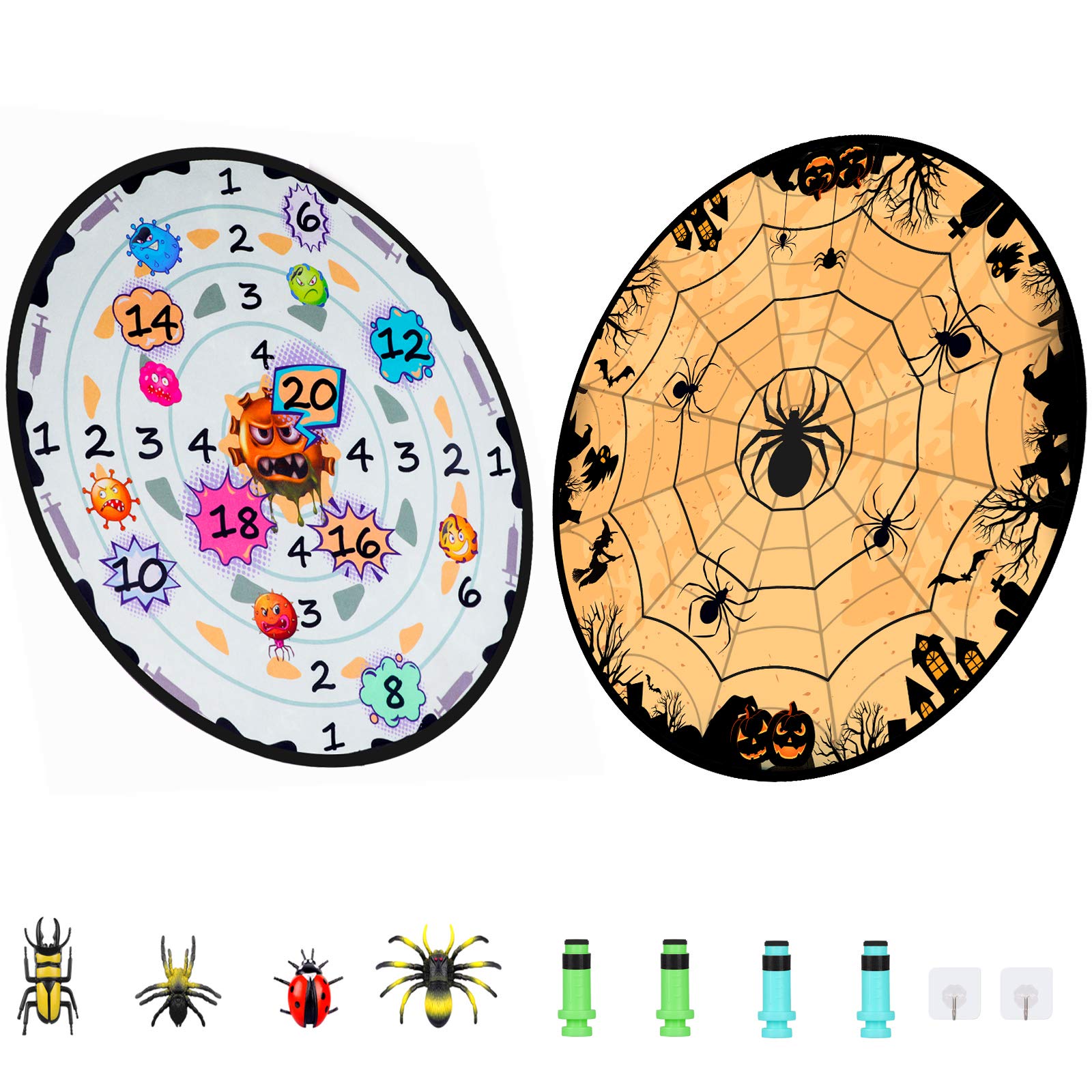 Dart Board Games for Kids- Magnetic Board with 8 Sticky Darts- Games for Kids Ages 4-8 -Safe Classic Toy Gift for Boys Girls - 27 Inches