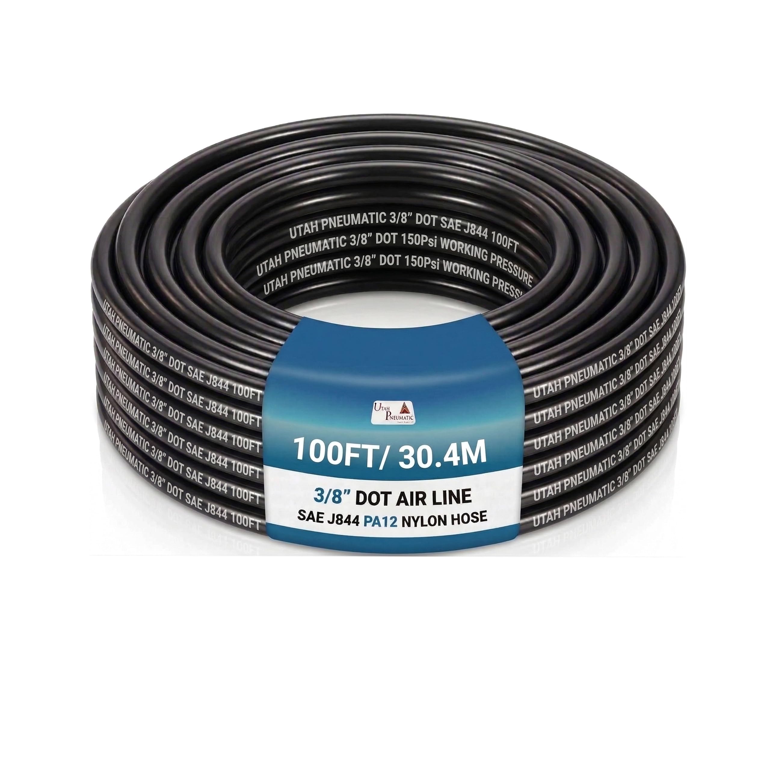Snapklik.com : Utah Pneumatic 3/8 Inch Nylon Black Air Line Tubing ...