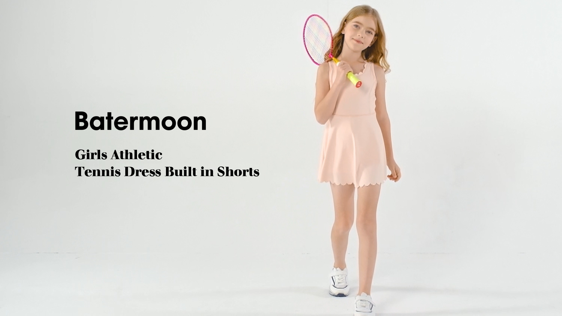 toddler athletic dress with shorts Akafmk Sleeveless Tennis Dress with Liner Shorts,Summer Solid Slim Fitting Athletic Dress with Pockets (Toddler Girl's or Girl's),Sizes 4-15 Years,