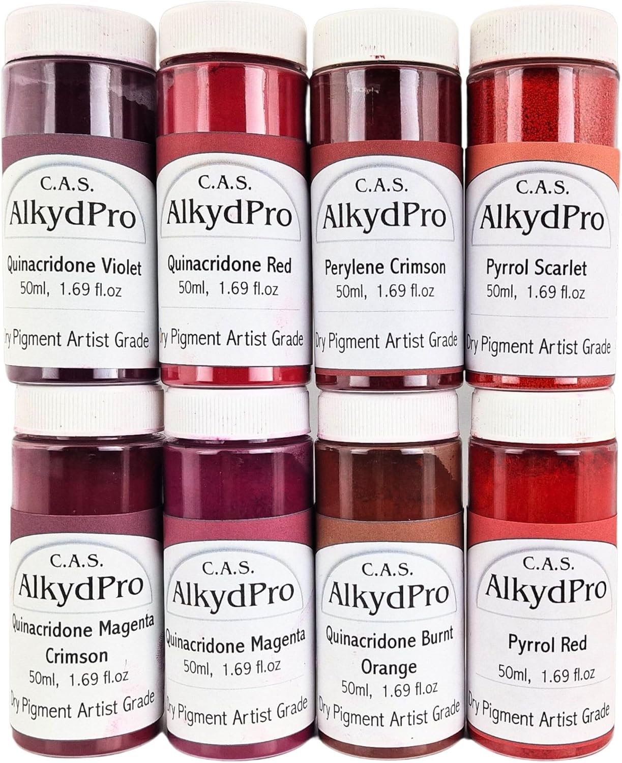 Red Pigment, Dry Powder Artist Grade, 50ml (Pack of 8)