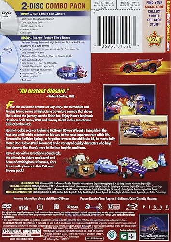 Miniatura 2 de Cars (Blu-rayDVD Combo in DVD Packaging)