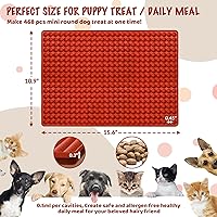 Vista 5 de HKNMTT Moldes de Silicona Mini Forma Redonda, 468 Cavidades Bandeja de Horneado de Pequeñas Semi Esferas Moldes para Golosinas para Perros y Dulces