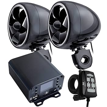 Amazon.co.jp: バイク用 バイク 爆音 オーディオ 4インチ 防水