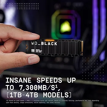 Amazon.com: WD_Black SN850X 4TB NVMe SSD with Heatsink - M.2 2280