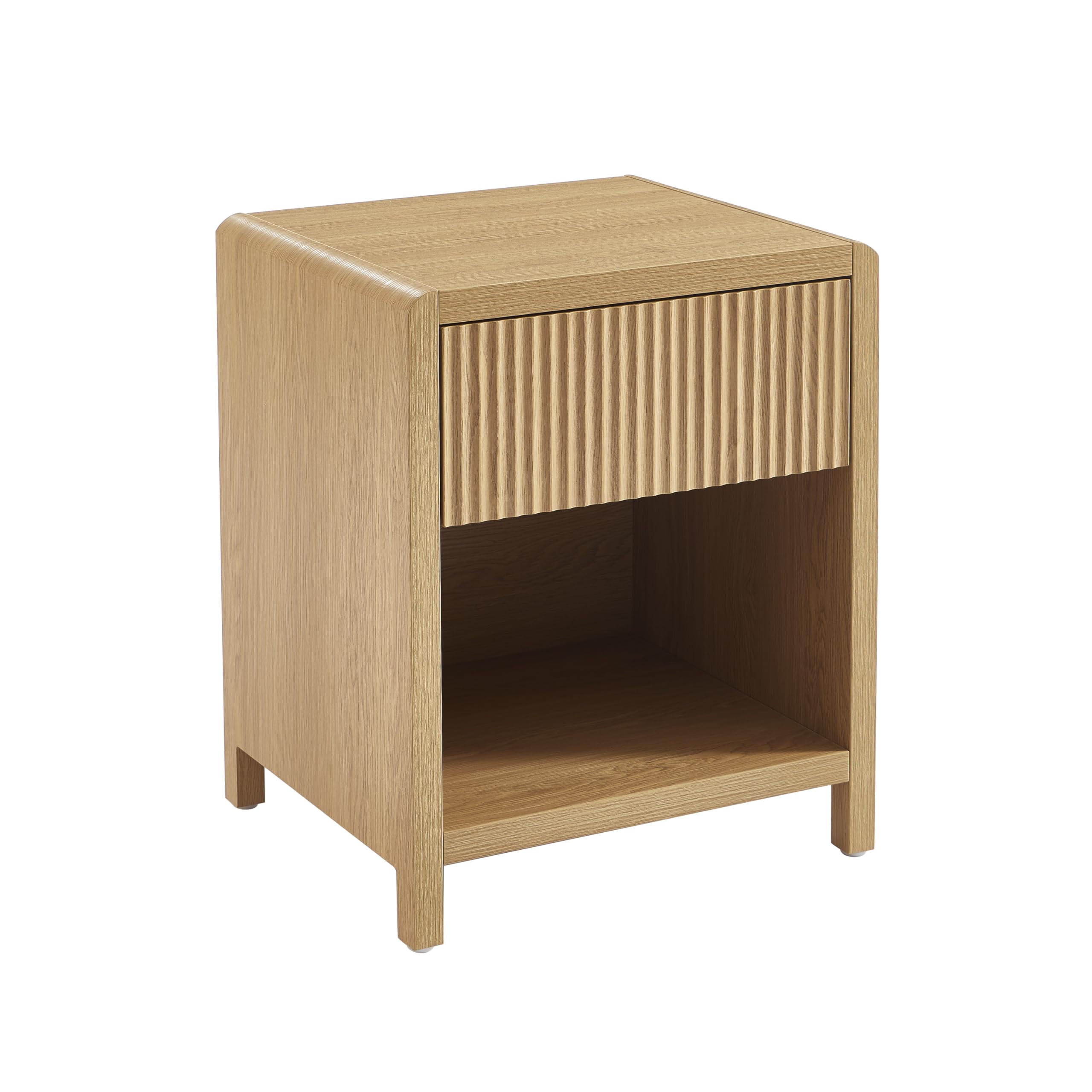 BAÏTA UTICA bedside table oak effect