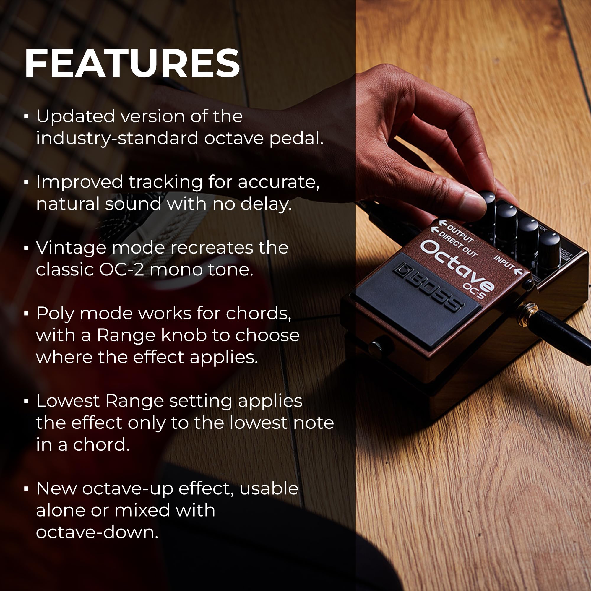 Amazon.com: Boss OC-5 Octave Pedal Bundle with Gearlux Instrument