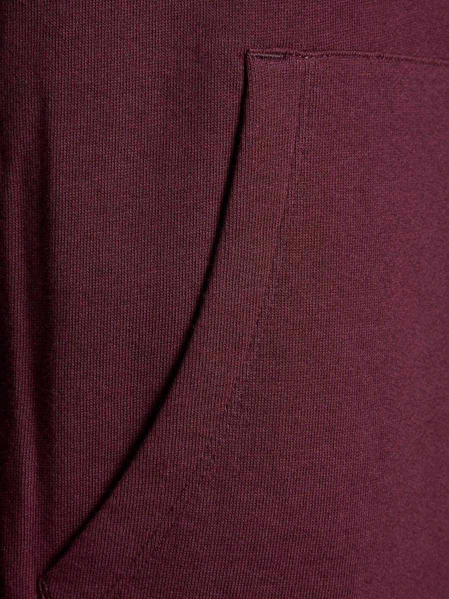JACK&JONES Jjeholmen Sweat Zip Hood Noos Felpa con Cappuccio, Rosso (Port Royale Fit: Reg Fit), XL Uomo