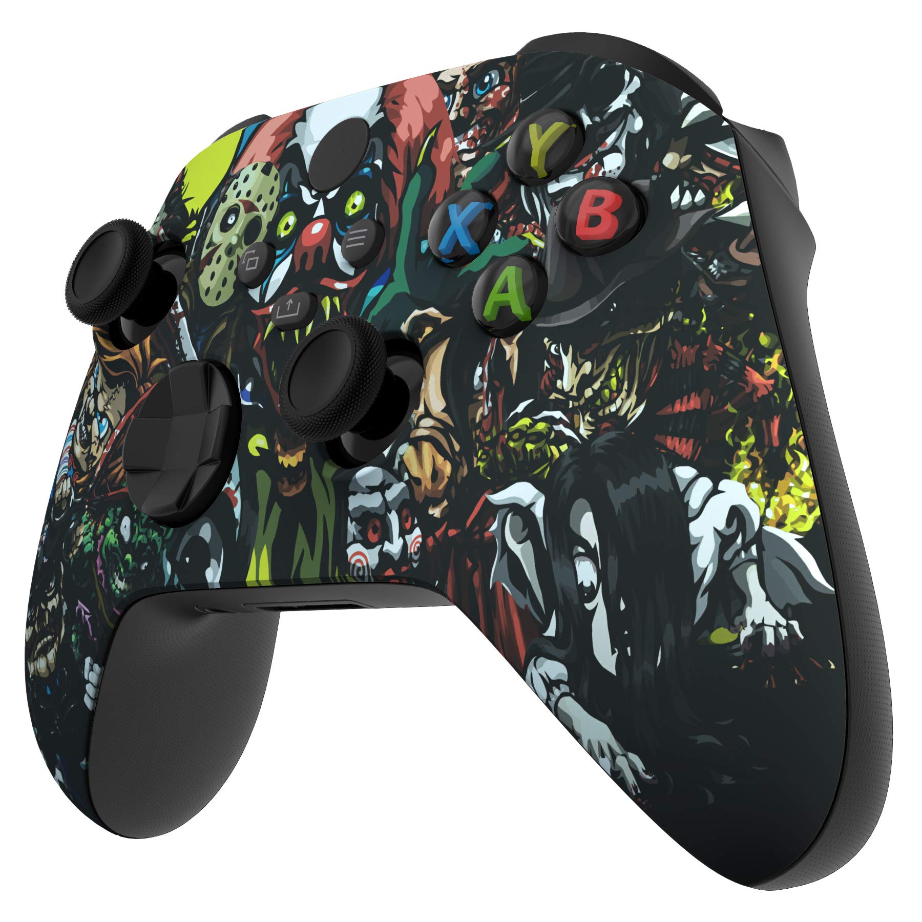 eXtremeRate Custom Shell for Xbox Series X & S Controller - Revitalize Your Controller - Scary Party Replacement Cover Front Housing Cover for Xbox Core Controller Wireless [Control NOT Included] - 5
