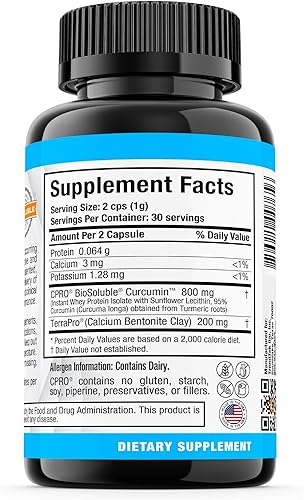 Miniatura 3 de CurcuminPro Detox, derivado de la cúrcuma orgánica y un depósito de arcilla único, nuestras cápsulas de desintoxicación orgánicas proporcionan el