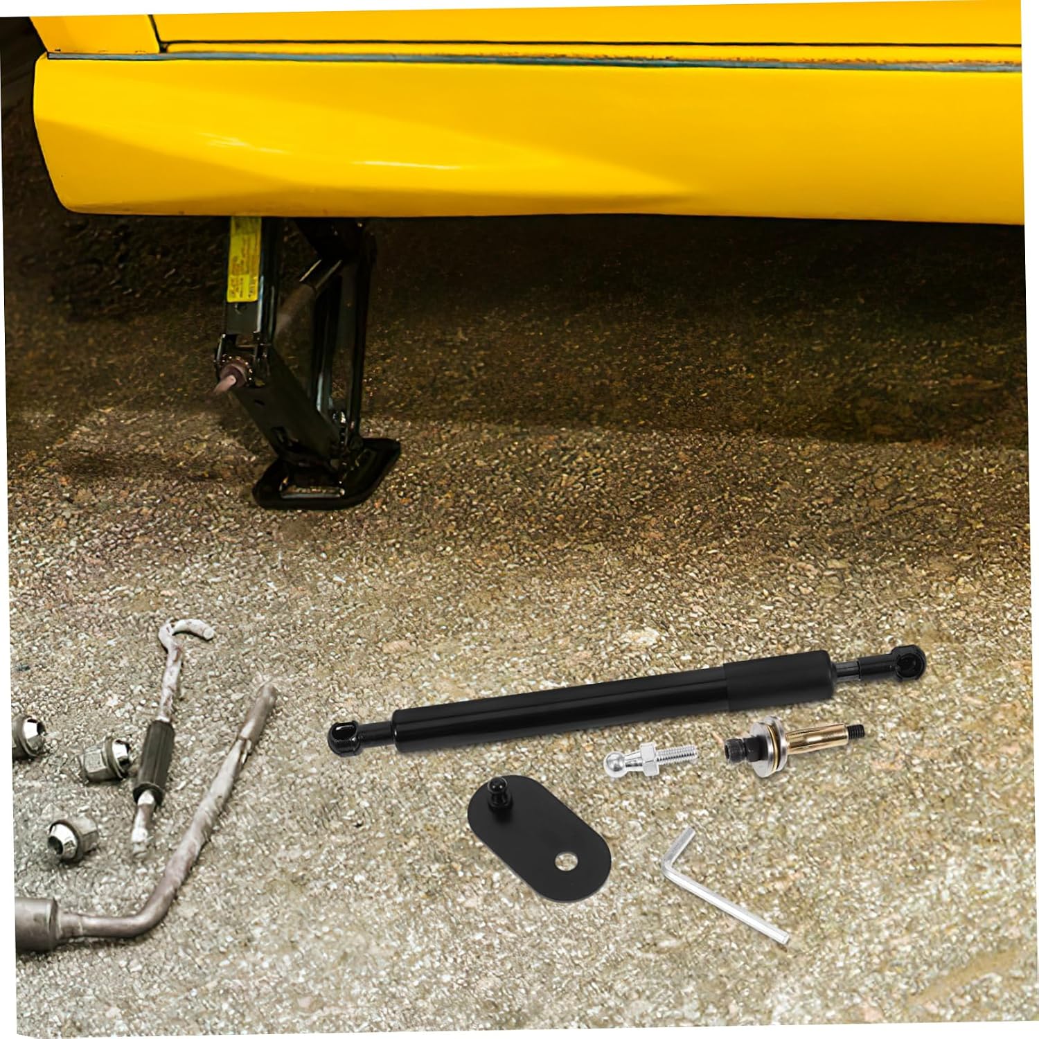 Outanaya 1Set Tailgate Hydraulic Rod Kit for Trucks Durable Tailgate Support Struts Easy Installation Trunk Compatible with RAM Robust