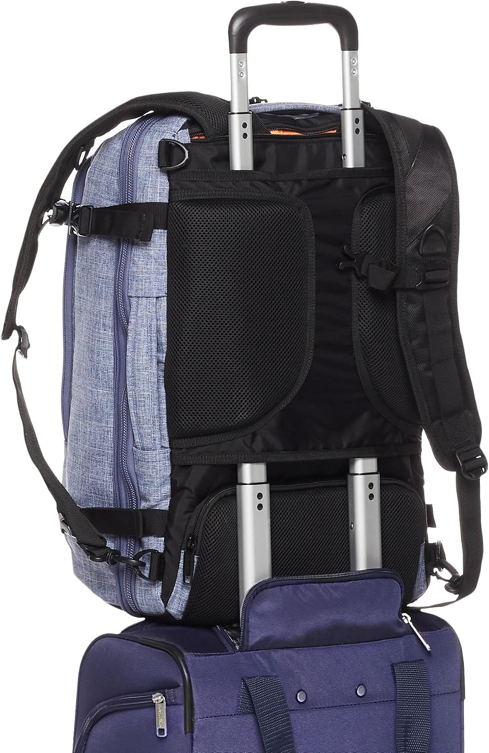 Amazon Basics Slim Carry On Laptop Travel Weekender Backpack - Denim