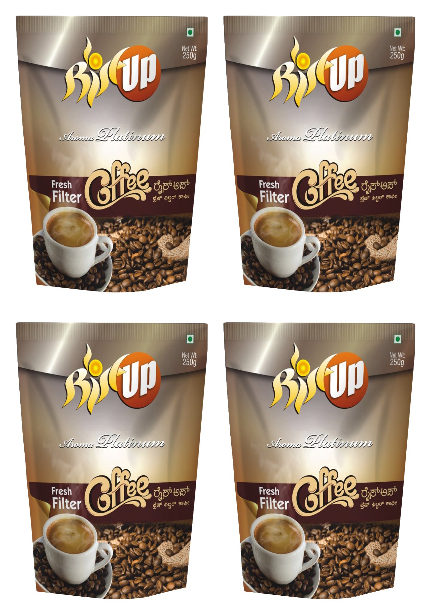 RiseUp Aroma Platinum Fresh Filter Coffee Powder Bag, 250 G (Pack Of 4) (B01N5ONHUA) Amazon Price History, Amazon Price Tracker