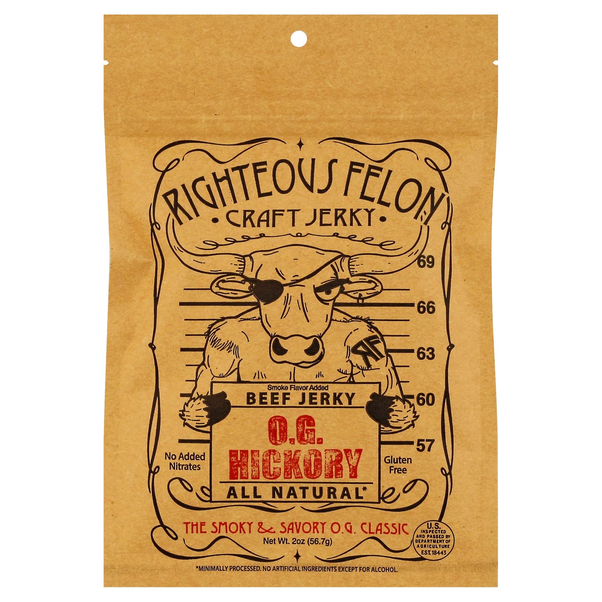 Righteous Felon OG Hickory Beef Jerky