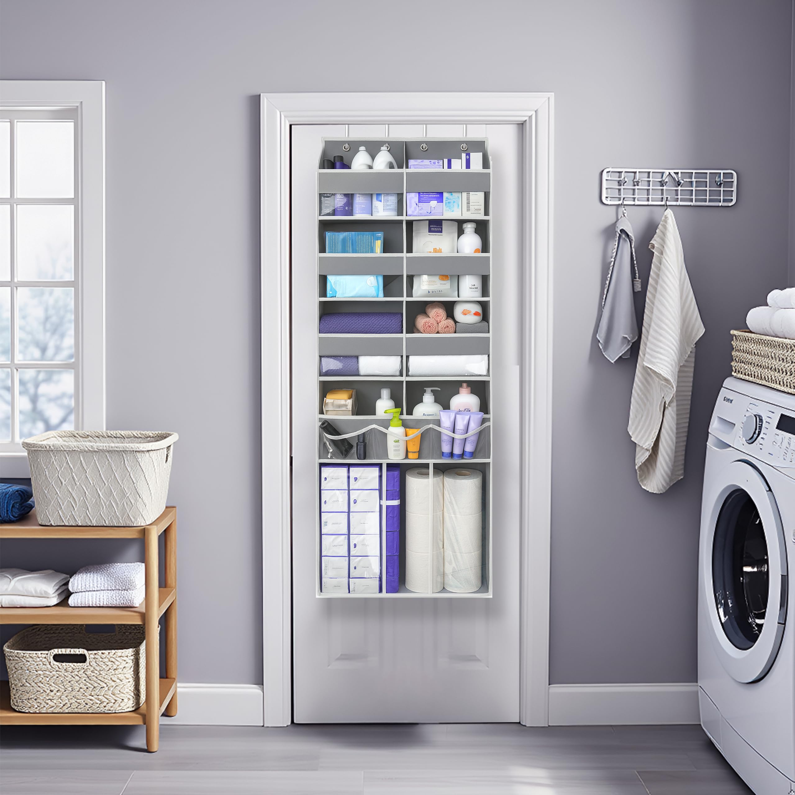Amazon.com: EZVERY Extra Large Over The Door Organizer with Clear